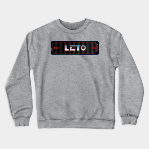 LETO - TRON Video Game Marquee Crewneck Sweatshirt by RetroZest